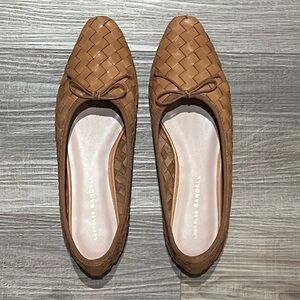 Loeffler Randall Landry Tan Woven Flats